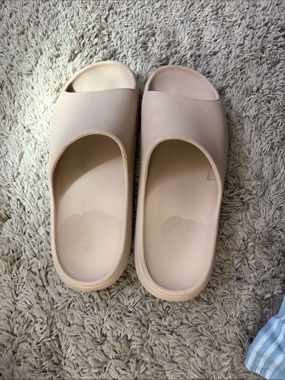 Neutral tan Slide Sandals for Women